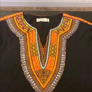 Black and Orange Women's Top